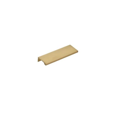 Emtek Edge Cabinet Pull with 4 in Center to Center Satin Brass Finish 87110US4